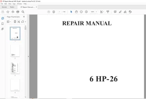 ZF Transmission 6 HP - 26 Repair Manual - PDF DOWNLOAD