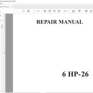 ZF Transmission 6 HP - 26 Repair Manual - PDF DOWNLOAD