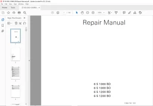 ZF Transmission 6S 1000 BD 6S 1000 BO 6S 1200 BD 6S 1200 BO Repair Manual 1350751101 - PDF DOWNLOAD
