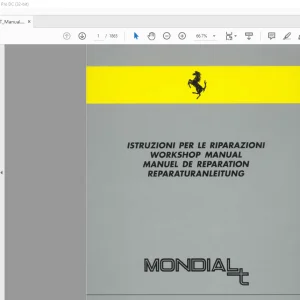 1989-1993 Ferrari Mondial T Owner + Parts + Workshop Manual - PDF DOWNLOAD