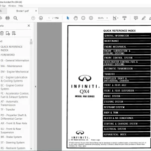 1998 INFINITI QX4 R50 Series Service Manual - PDF DOWNLOAD