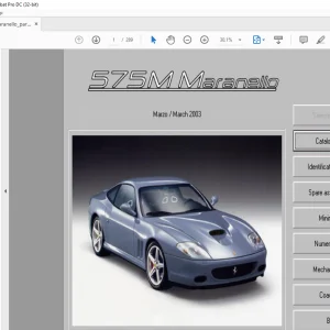 2003 Ferrari 575M Maranello Parts Catalogue Manual - PDF DOWNLOAD