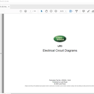 2005 Land Rover LR3 Electrical Circuit Diagrams Manual - PDF DOWNLOAD