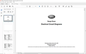 2006 L322 Range Rover LHD Electrical Circuit Diagrams Manual - PDF DOWNLOAD