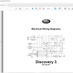 2007 Land Rover Discovery 3 LHD L319 Electrical Circuit Diagrams Manual - PDF DOWNLOAD