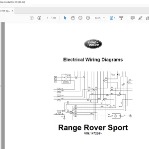 2007 Land Rover L320 Range Rover Sport Electrical Circuit Diagrams Manual- PDF DOWNLOAD