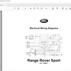 2007 Land Rover L320 Range Rover Sport Electrical Wiring Diagrams Manual - PDF DOWNLOAD