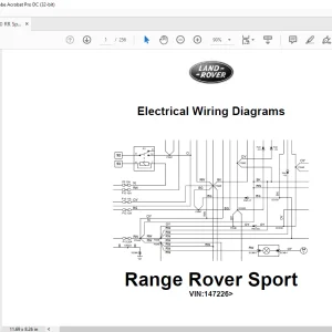 2007 Land Rover L320 Range Rover Sport LHD Electrical Wiring Diagrams Manual - PDF DOWNLOAD