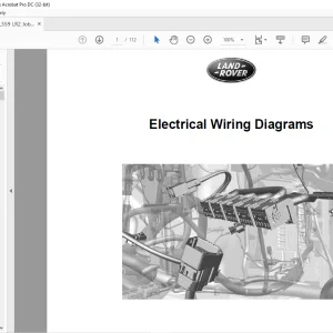 2008 Land Rover L359 LHD Freelander 2 - LR2 Electrical Circuit Diagrams Manual - PDF DOWNLOAD
