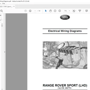 2010 Land Rover L320 Range Rover Sport (LHD) Electrical Circuit Diagrams Manual - PDF DOWNLOAD
