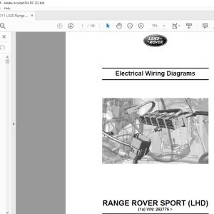 2010 Land Rover L320 Range Rover Sport (LHD) Electrical Wiring Diagrams Manual - PDF DOWNLOAD