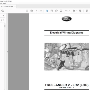 2010 Land Rover L359 LR2 LHD FREELANDER 2 - LR2 (LHD) Electrical Circuit Diagrams Manual  - PDF DOWNLOAD
