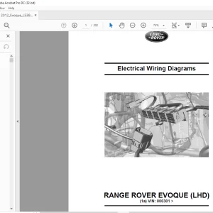 2011 Land Rover L538 RANGE ROVER SPORT (LHD) Electrical Wiring Diagrams Manual - PDF DOWNLOAD
