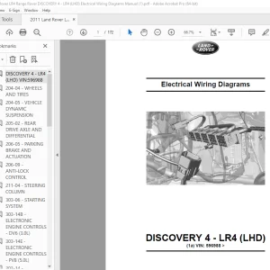 2011 Land Rover LR4 Range Rover DISCOVERY 4 - LR4 (LHD) Electrical Wiring Diagrams Manual - PDF DOWNLOAD