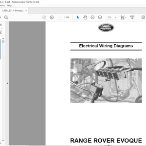 2013 Land Rover L538 RANGE ROVER EVOQUE (LHD) Electrical Wiring Diagrams Manual - PDF DOWNLOAD