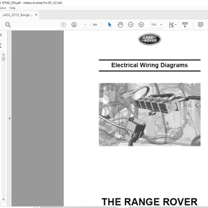 2014 Land Rover L405 RANGE ROVER (LHD) Electrical Wiring Diagrams Manual  - PDF DOWNLOAD