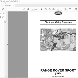 2014 Land Rover L494 RANGE ROVER SPORT (LHD) Electrical Wiring Diagrams Manual - PDF DOWNLOAD