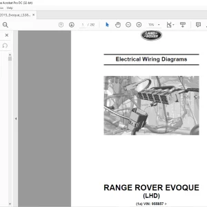 2014 Land Rover L538 RANGE ROVER SPORT (LHD) Electrical Wiring Diagrams Manual - PDF DOWNLOAD