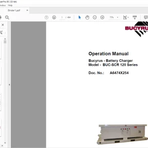 CAT Bucyrus BUC-SCR 120 Series Operation Manual A6474X254 - PDF DOWNLOAD