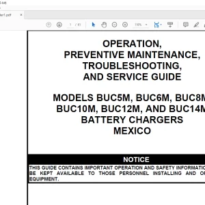 CAT Bucyrus MODELS BUC5M BUC6M BUC8M BUC10M BUC12M & BUC14M OPERATION PREVENTIVE MAINTENANCE TROUBLESHOOTING & SERVICE GUIDE MANUAL - PDF DOWNLOAD