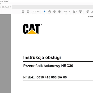 CAT Hard Rock Conveyor Operation & Maintenance Manual SNHRF00100 - PDF DOWNLOAD