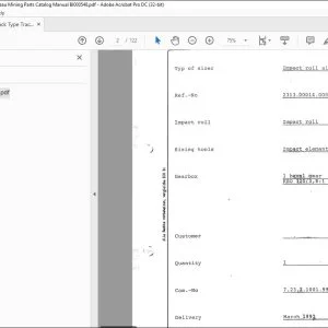 CAT Track Type Tractor BS 250 UB Plateau Mining Parts Catalog Manual BI000548 - PDF DOWNLOAD