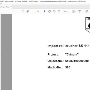 CAT Track Type Tractor Impact Roll Crusher SK 1118 Crinum Operating Manual BI620395 - PDF DOWNLOAD