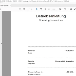 Cat Track Type Tractor Flender BA 5010 & BA 7300 Operation Manual BI620368 - PDF DOWNLOAD