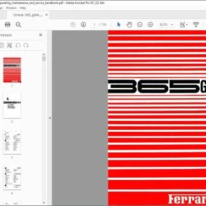 Ferrari 365 GTB-4 Operating Maintenance & Service Handbook Manual - PDF DOWNLOAD
