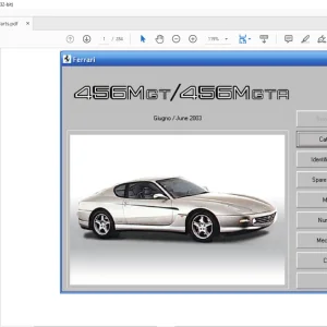 Ferrari 456M GT 456M GTA Parts Catalog Manual - PDF DOWNLOAD