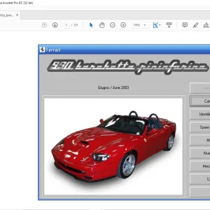 Ferrari 550 Barchetta pininfarina Parts Catalogue Manual - PDF DOWNLOAD