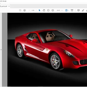 Ferrari 599 GTB Fiorano Parts Catalog Manual - PDF DOWNLOAD