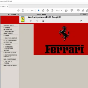 Ferrari 612 Scaglietti Workshop Manual - PDF DOWNLOAD