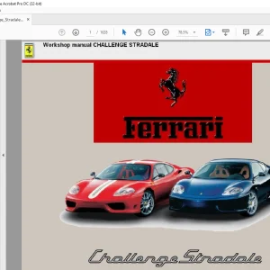 Ferrari Challenge Stradale Workshop Manual - PDF DOWNLOAD