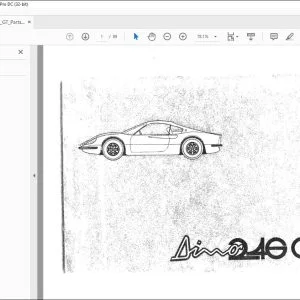 Ferrari DINO 246 GT Spare Parts Catalogue Manual - PDF DOWNLOAD