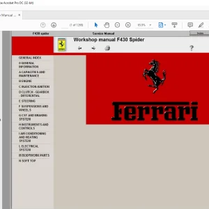Ferrari F430 Spider Workshop Manual - PDF DOWNLOAD