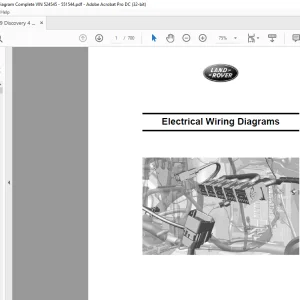 Land Rover L319 DISCOVERY 4 - LR4 (LHD) Electrical Wiring Diagrams Manual - PDF DOWNLOAD