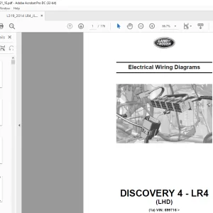 Land Rover L319 DISCOVERY 4 - LR4 (LHD) Electrical Wiring Diagrams Manual - PDF DOWNLOAD
