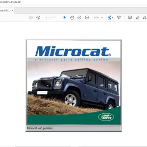 Land Rover L319 Defender TD4 MY 2007 Microcat Electronic Parts catalog Manual - PDF DOWNLOAD