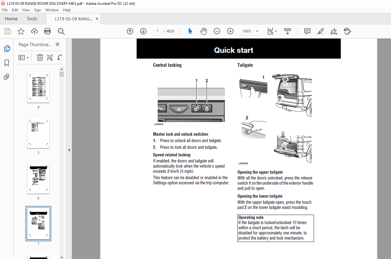 Land Rover L319 Range Rover DISCOVERY3 OWNER MANUAL - PDF DOWNLOAD ...