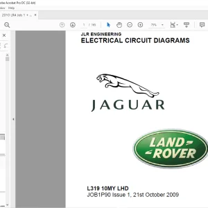 Land Rover LR4 2010 Electrical Circuit Diagrams Manual - PDF DOWNLOAD