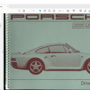 1987-1988 Porsche 959 Driver Manual - PDF DOWNLOAD