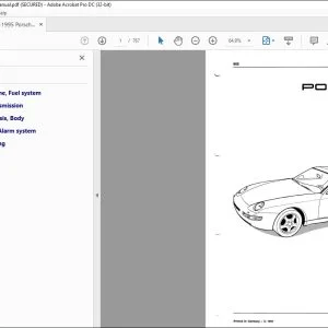 1992-1995 Porsche 968 Repair Manual - PDF DOWNLOAD