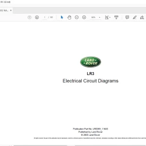 2005 Land Rover L319 LR3 LHD Electrical Circuit Diagrams Manual -  PDF DOWNLOAD