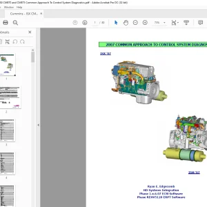 2007 Cummins ISX CM850 CM870 & CM875 Common Approach To Control System Diagnostics Manual - PDF DOWNLOAD
