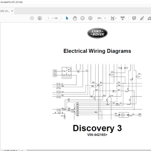 2007 Land Rover L319 LR3 LHD Electrical Wiring Diagrams Manual - PDF DOWNLOAD
