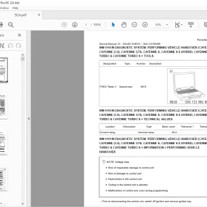 2011 Porsche 92A Cayenne Repair Manual - PDF DOWNLOAD
