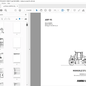 AMMANN ARP 95 RULLO TANDEM MANUALE D’USO (4232013) PDF