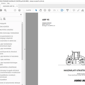 AMMANN ARP 95 TANDEM ÚTHENGER HASZNÁLATI UTASÍTÁS - PDF DOWNLOAD