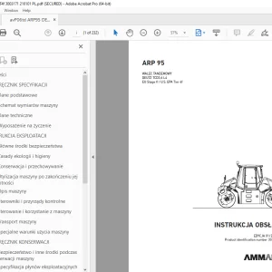 AMMANN ARP 95 WALEC TANDEMOWY INSTRUKCJA OBSŁUGI (3003171) - PDF